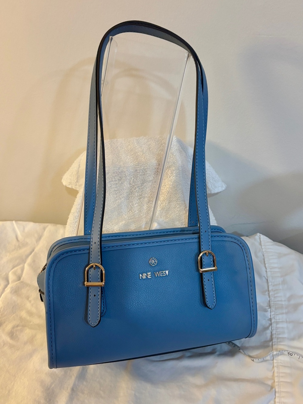 Nine West Blue Shoulder Bag with Double Straps